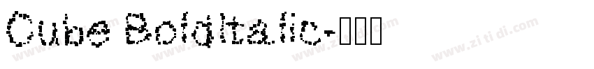 Cube BoldItalic字体转换